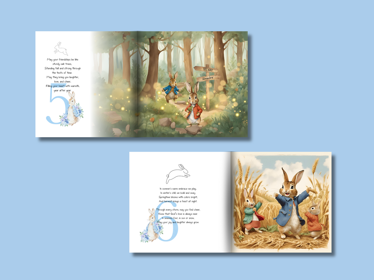 Personalised Blessed & Loved Keepsake Book