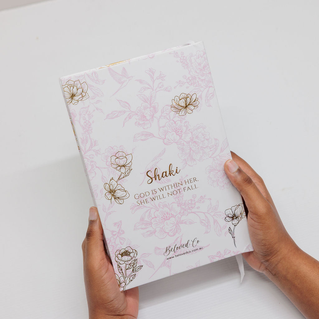 Personalised Toile de Jouy Notebook (Pink)