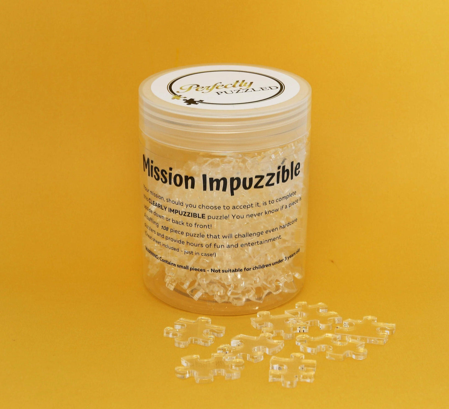 Impossible 108 piece clear transparent jigsaw puzzle