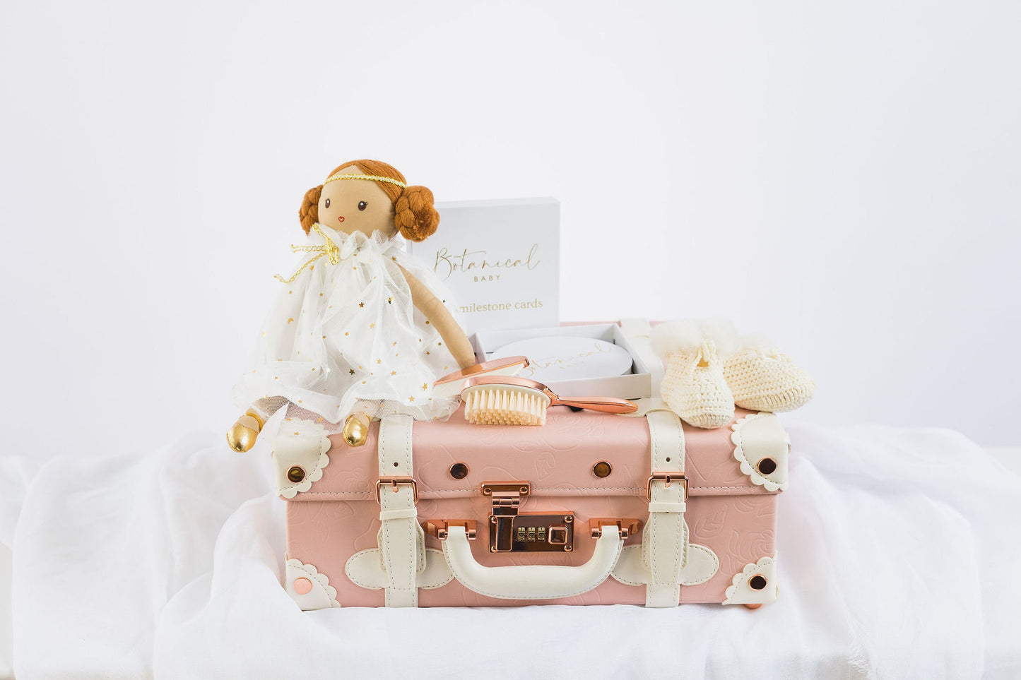 Personalised Pink and Rose Gold Suitcase