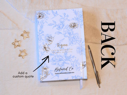 Personalised Toile de Jouy Notebook (Pink)