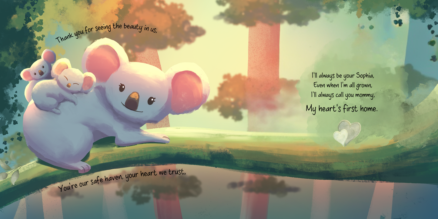 Personalised Mummy My Heart's First Home Story Book