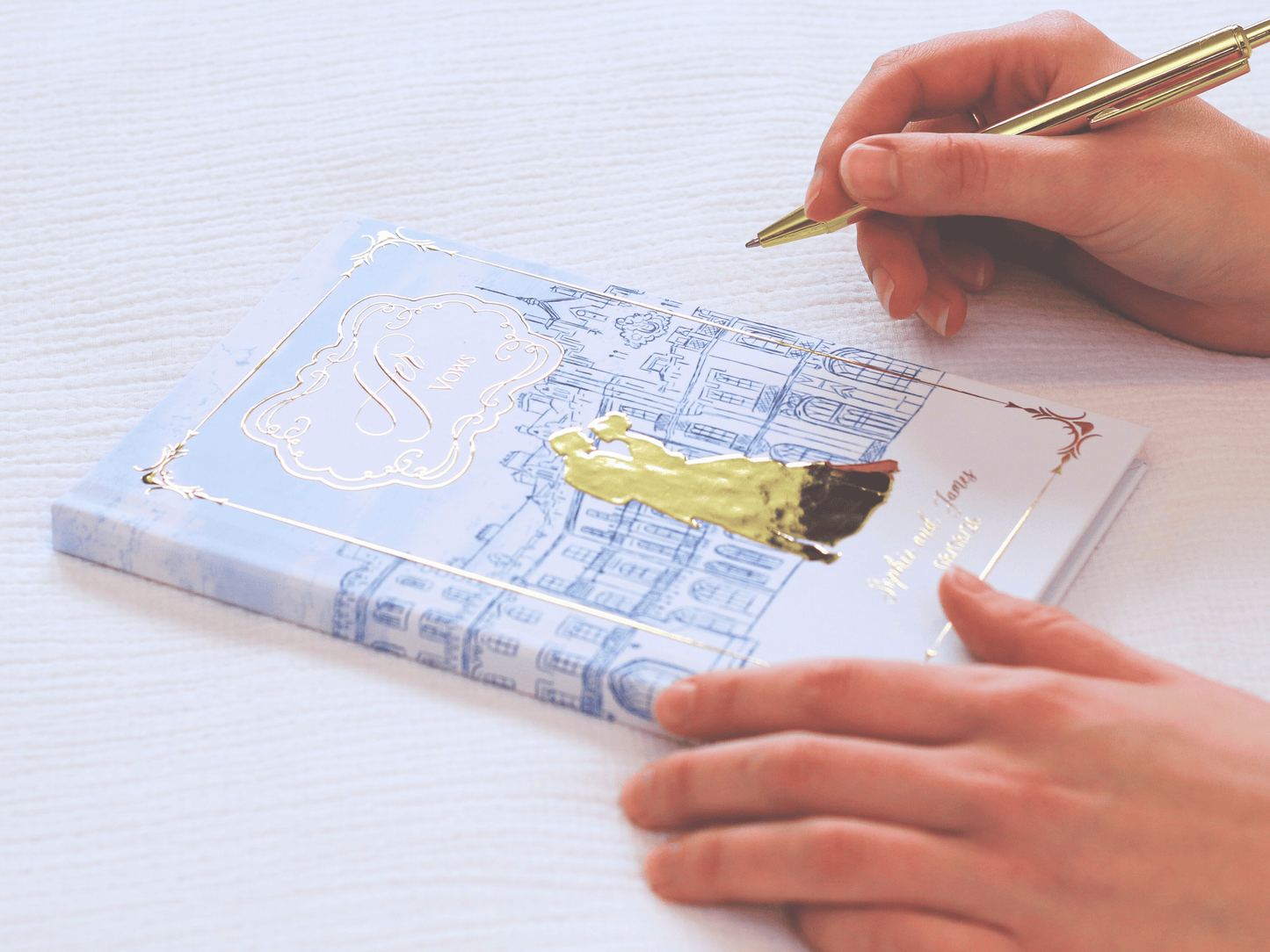 Personalised Toile De Jouy Notebook