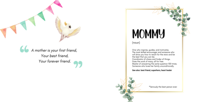 Personalised Mummy My Heart's First Home Story Book