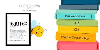 Personalised Thank You for Bee-ing a Super Teacher