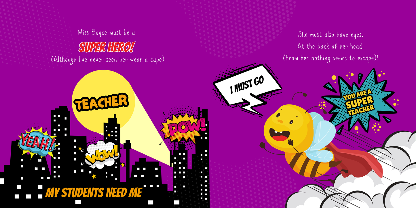 Personalised Thank You for Bee-ing a Super Teacher