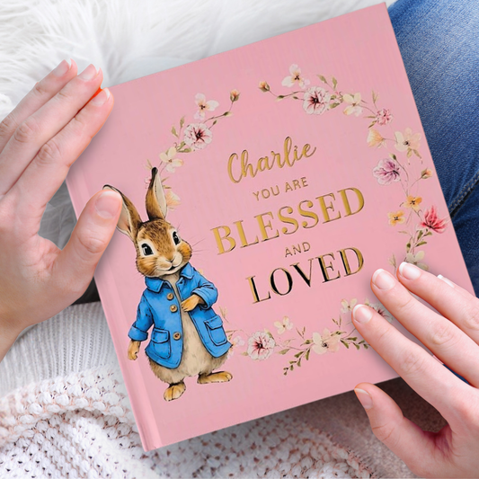 Personalised Blessed & Loved Keepsake Book