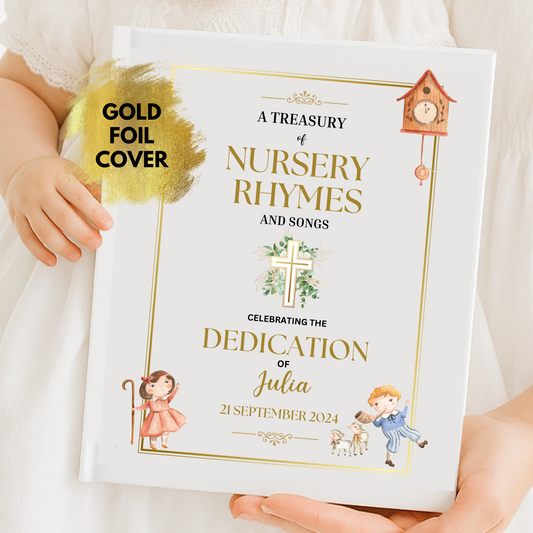 Personalised Dedication Nursery Rhymes Book