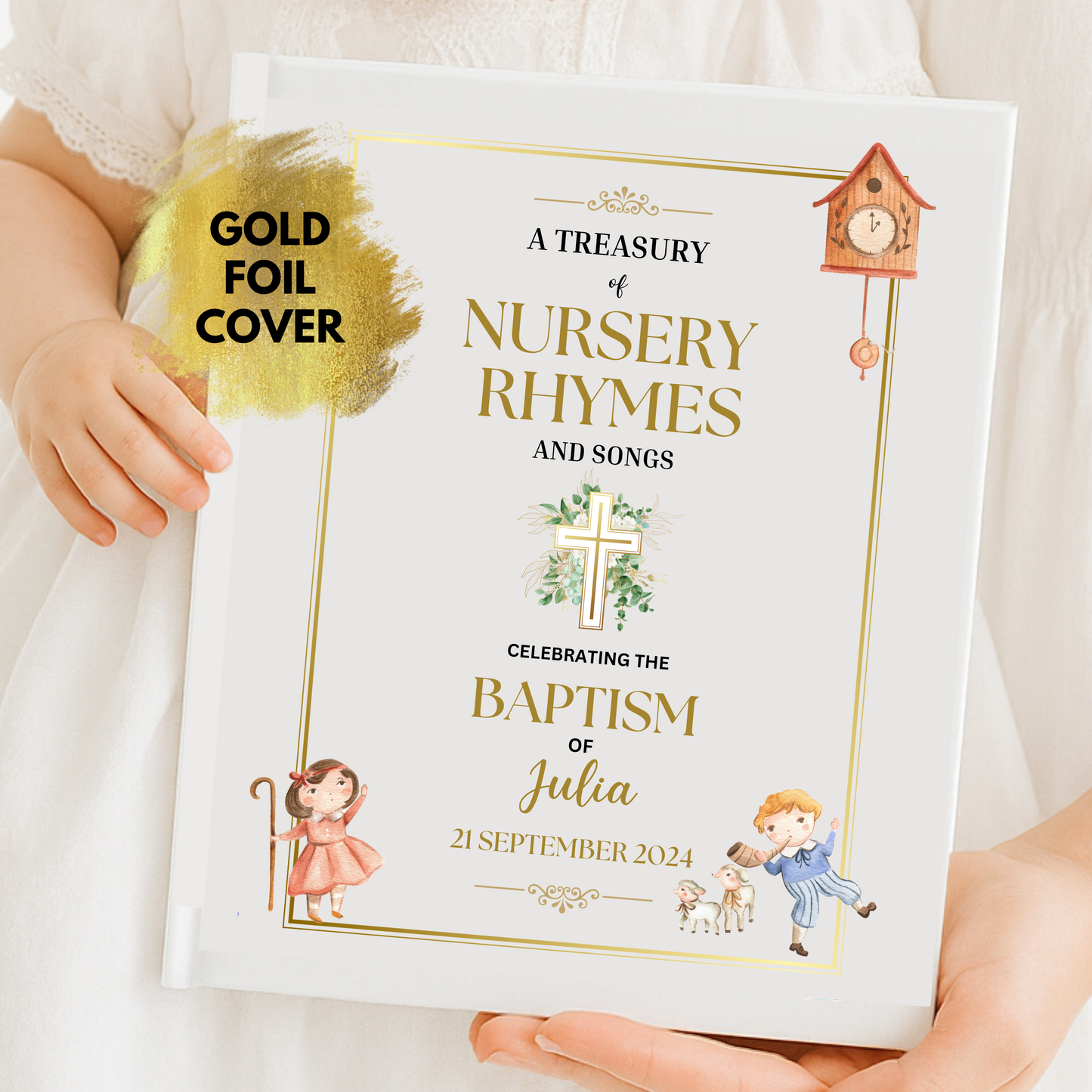 Personalised Baptism Nursery Rhymes Book