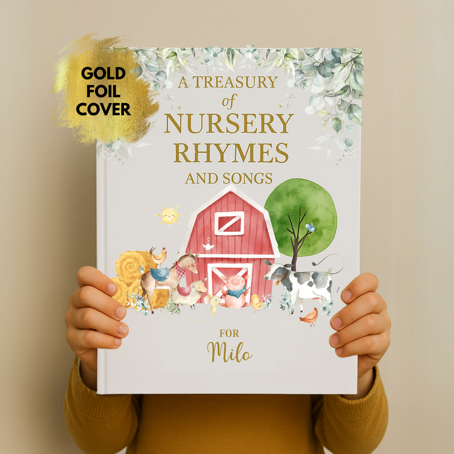 Personalised Nursery Rhymes Book (Green)