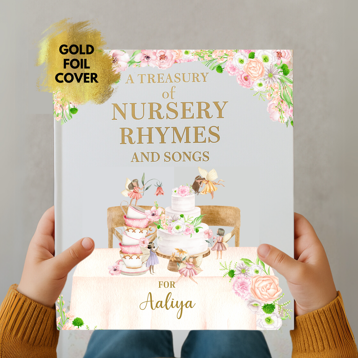 Personalised Nursery Rhymes Book (Pink)