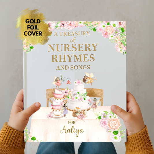 Personalised Nursery Rhymes Book (Pink)