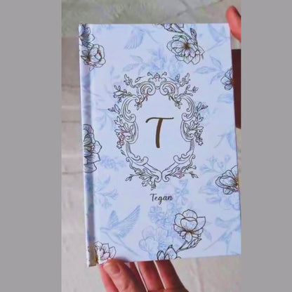 Personalised Toile de Jouy Notebook (Pink)