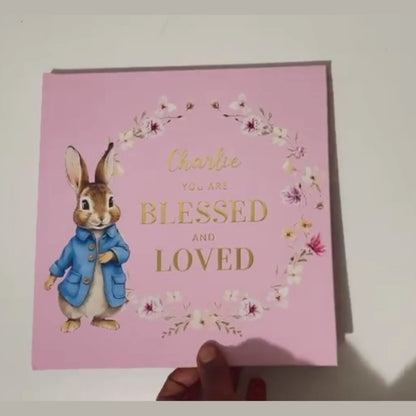 Personalised Blessed & Loved Keepsake Book
