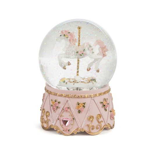 Carousel Horse Snow globe Music Carousel